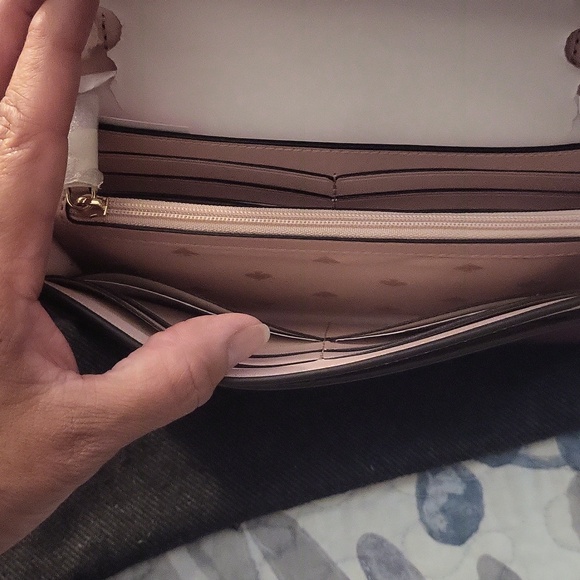 NWT Kate Spade wallet on a string Burgundy in color. - Picture 3 of 4